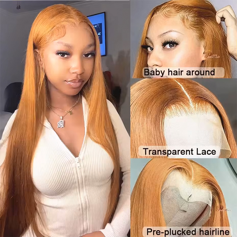 วิกผมหน้าลูกไม้โปร่งใสตรง ความ - Hd Lace Frontal Wig Human Hair Pre Plucked บทวิจารณ์และราคา