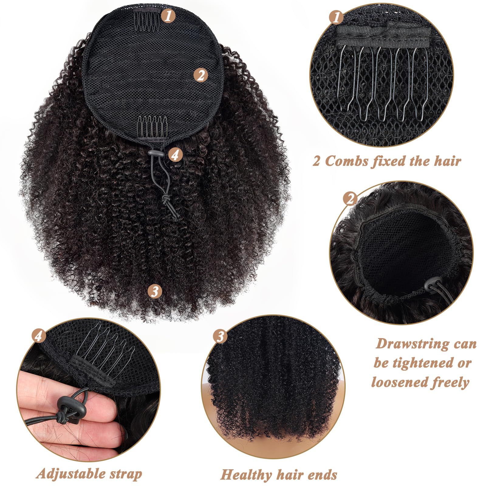 ผมต่อหางม้าแบบมีเชือกผูก ผมแท้ - Seamless Clip In Hair Extensions Human Hair บทวิจารณ์และราคา