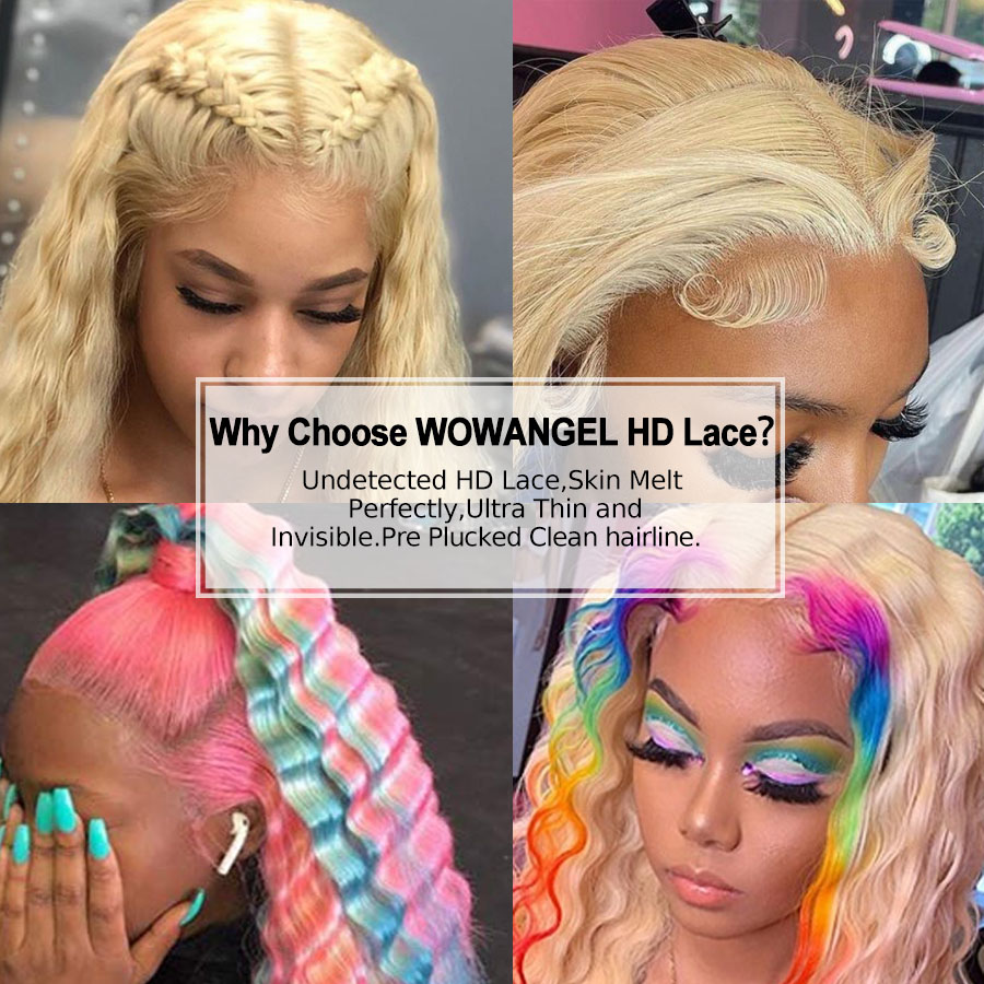 Wow Angel Real HDวิกผมลูกไม้ด้ - 613 Blonde Body Wave Lace Front Wig บทวิจารณ์และราคา