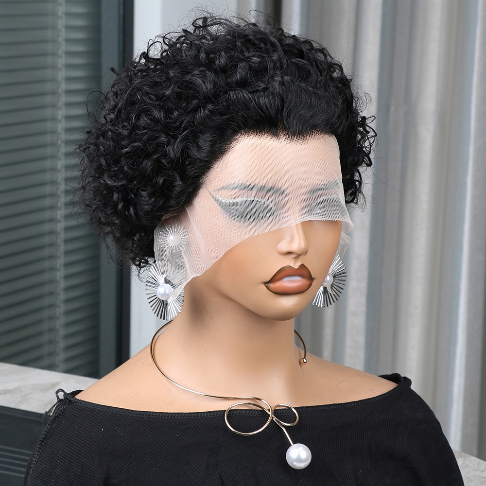 วิกผมทรงพิกซี่คัท ผมแท้ วิกผมห - Short Pixie Cut Wig Human Hair Cheap บทวิจารณ์และราคา
