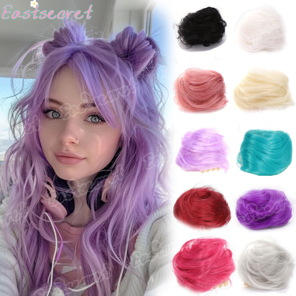 ผมปลอมทรงบันสำหรับผู้หญิง ยี่ห - Claw Clip Messy Bun Hair Piece บทวิจารณ์และราคา