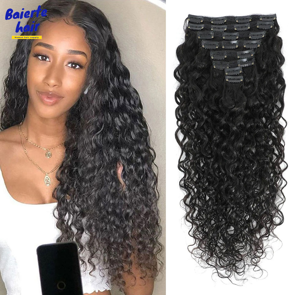ต่อผมแบบคลิปหนีบ 8-24 นิ้ว แบบ - Seamless Clip In Hair Extensions Human Hair บทวิจารณ์และราคา