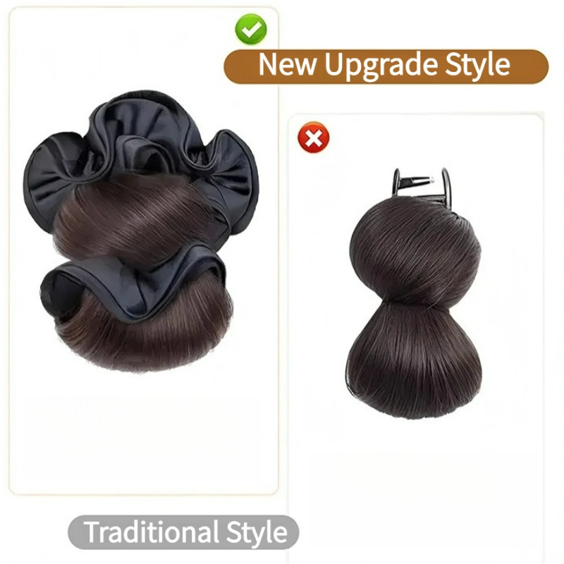 ที่คาดผมแบบใหม่ ทำจากผ้าซาตินส - Claw Clip Messy Bun Hair Piece บทวิจารณ์และราคา