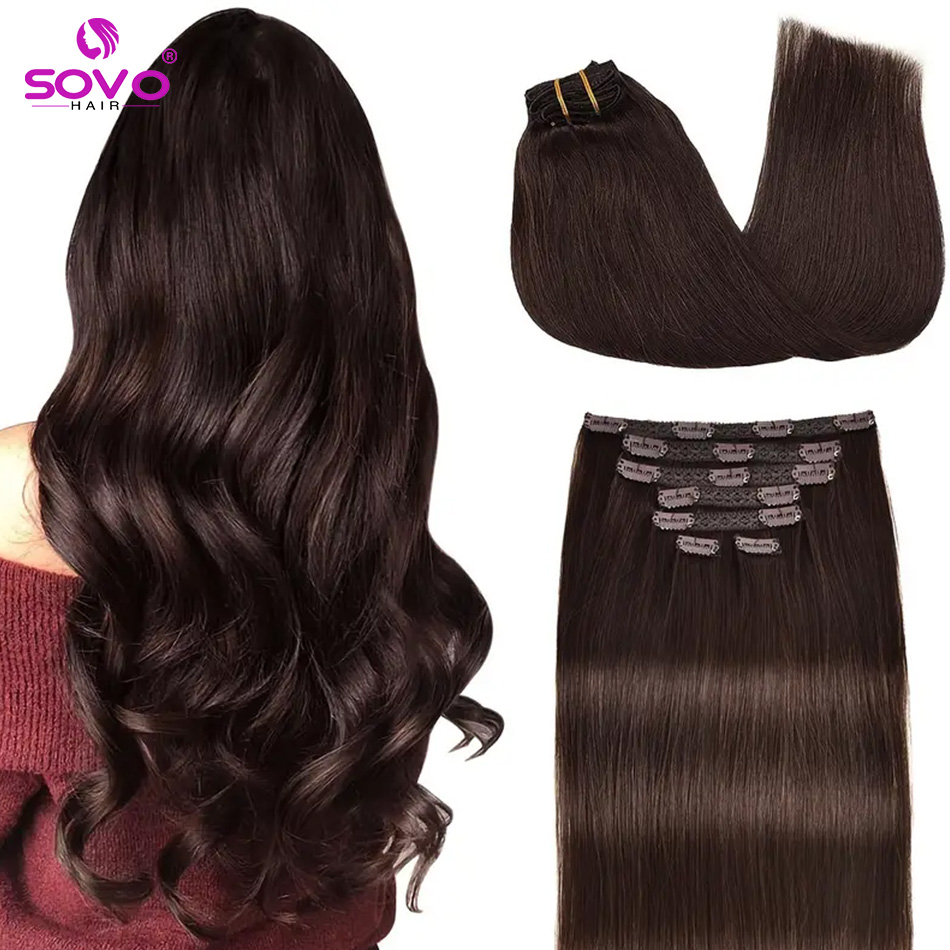 คลิปต่อผมมนุษย์จริง 100% Remy  - Seamless Clip In Hair Extensions Human Hair บทวิจารณ์และราคา