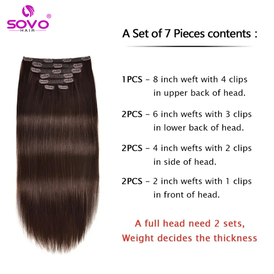 คลิปต่อผมมนุษย์จริง 100% Remy  - Seamless Clip In Hair Extensions Human Hair บทวิจารณ์และราคา